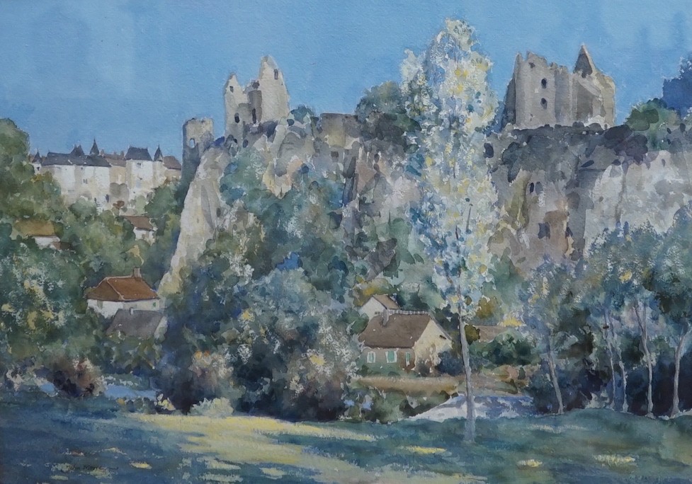 Rear Admiral Humfrey John Bradley Moore, CBE, RI (1898-1985), watercolour, 'Angles sur Angelin', signed, 39 x 54cm